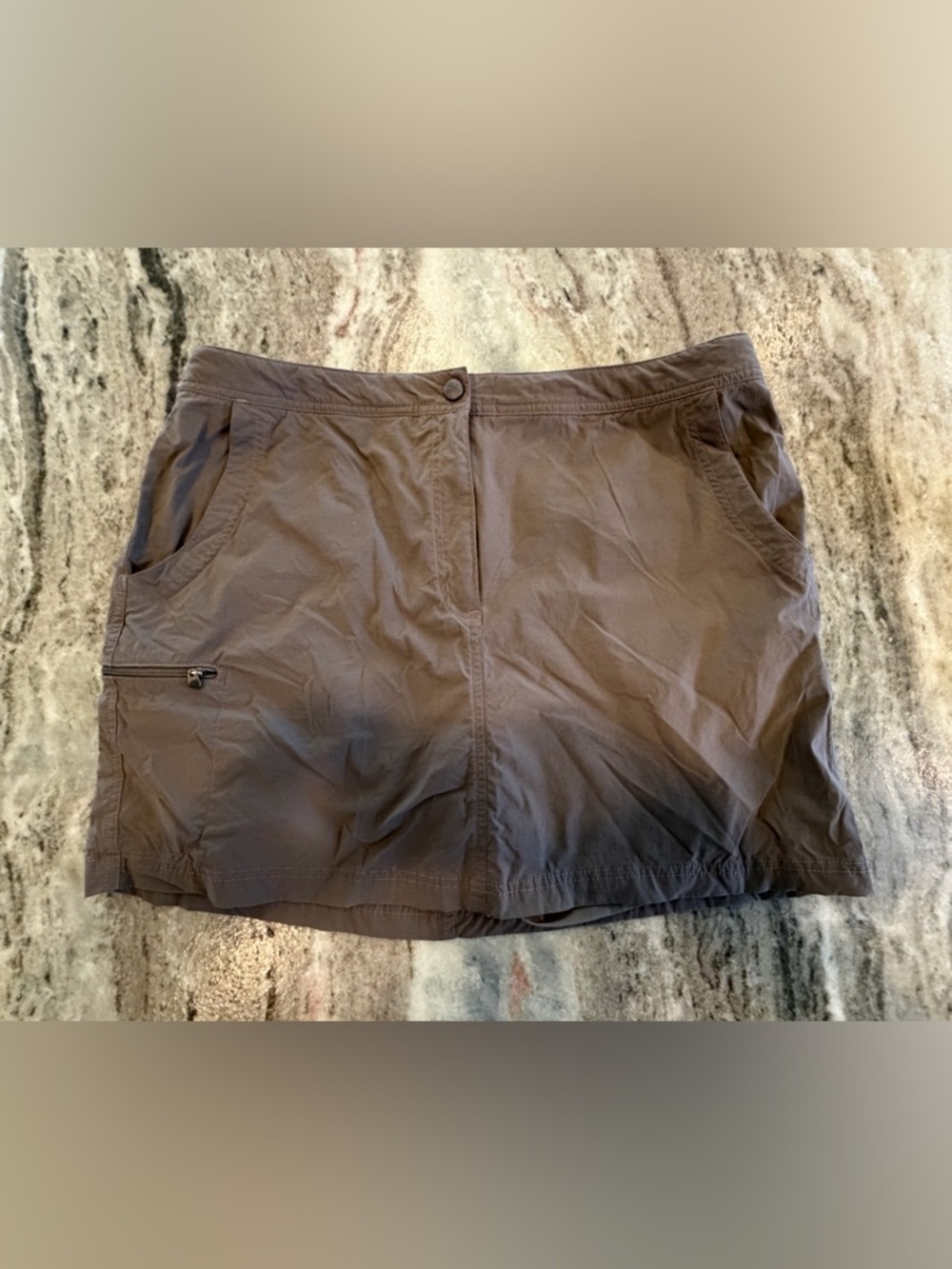 LL Bean Women's size 16 Water-Repellent Comfort Trail Skort Mid-Rise 290595